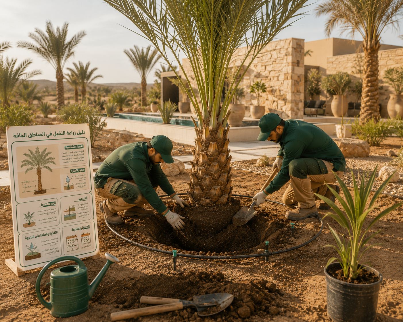 بيع وتنسيق وزراعة النخيل في الرياض